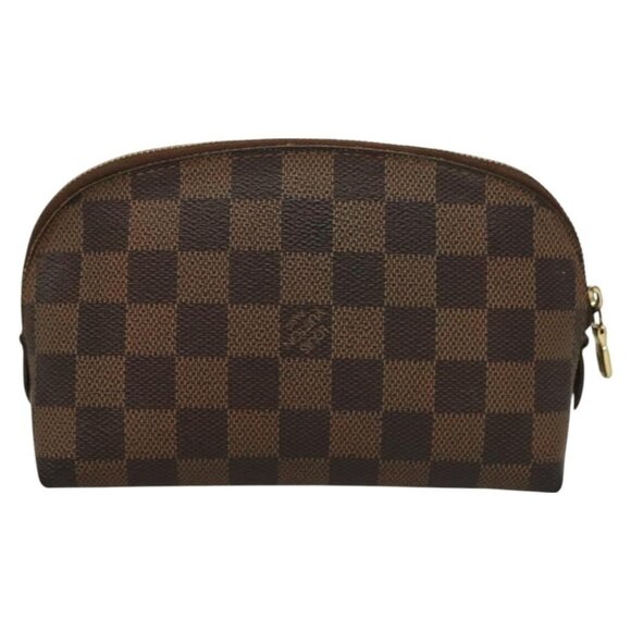 LOUIS VUITTON Damier Ebene Pochette Cosmetic PM Pouch N47516 LV Auth BA3094 - Picture 3 of 16